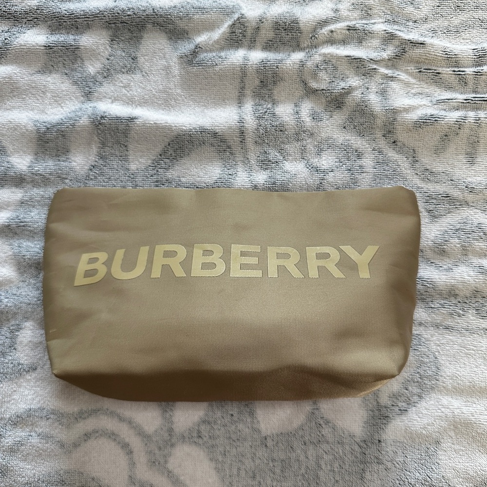 Burberry Tan Cosmetic Bag
